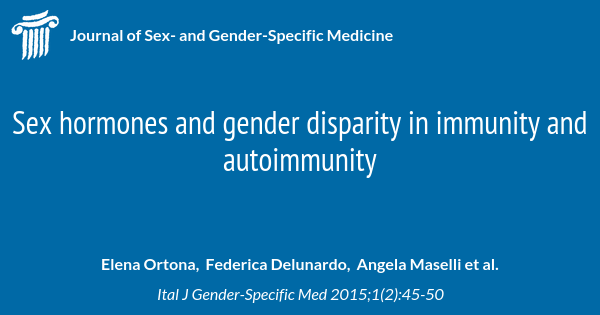 Sex Hormones And Gender Disparity In Immunity And Autoimmunity