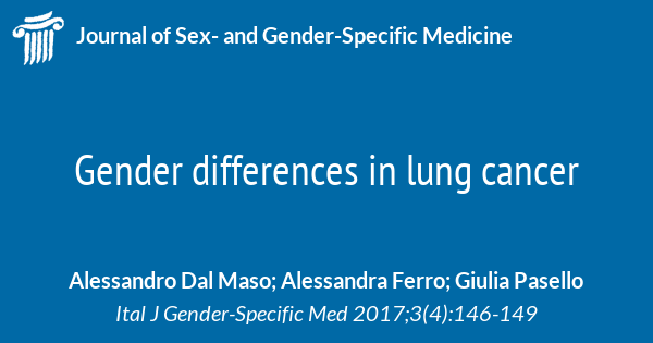 Gender Differences In Lung Cancer Journal Of Sex And Gender Specific Medicine Formerly The 9315