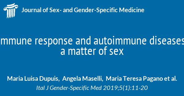 Immune Response And Autoimmune Diseases A Matter Of Sex Journal Of Sex And Gender Specific 7857